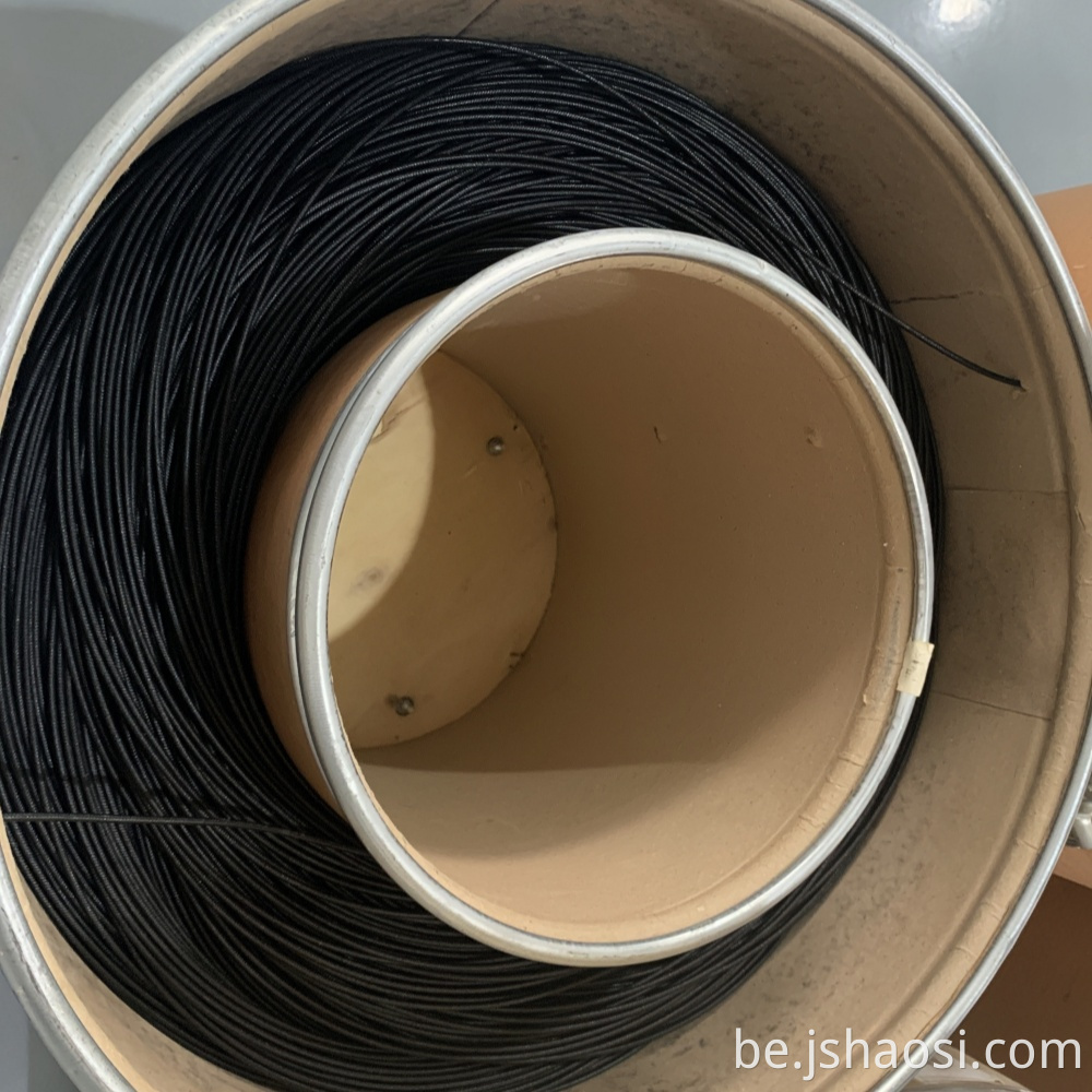 Silicone-braided wire black